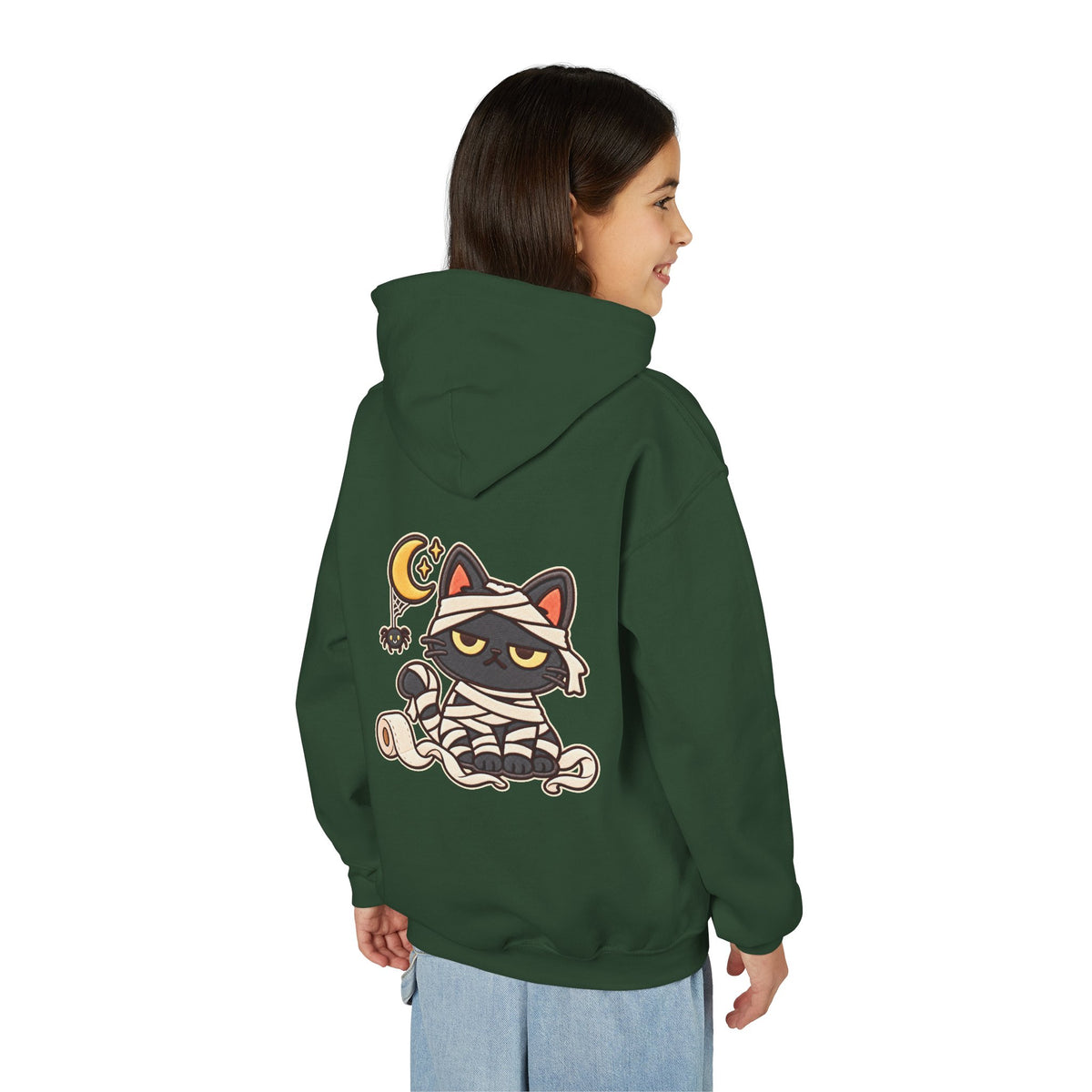 Unimpressed Halloween Cat - Mummy Hoodie