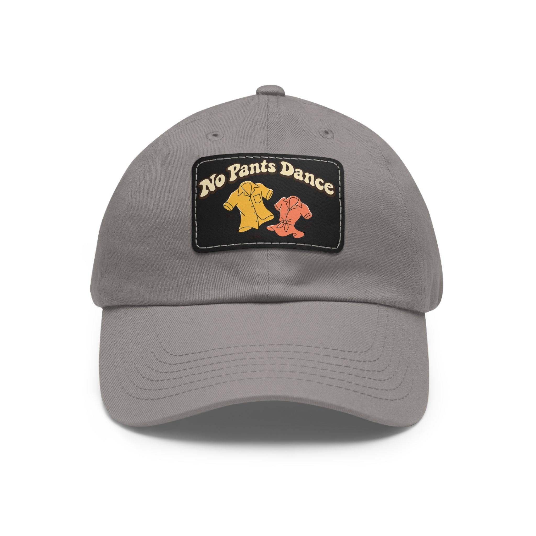No Pants Dance — Leather Patch Baseball Cap