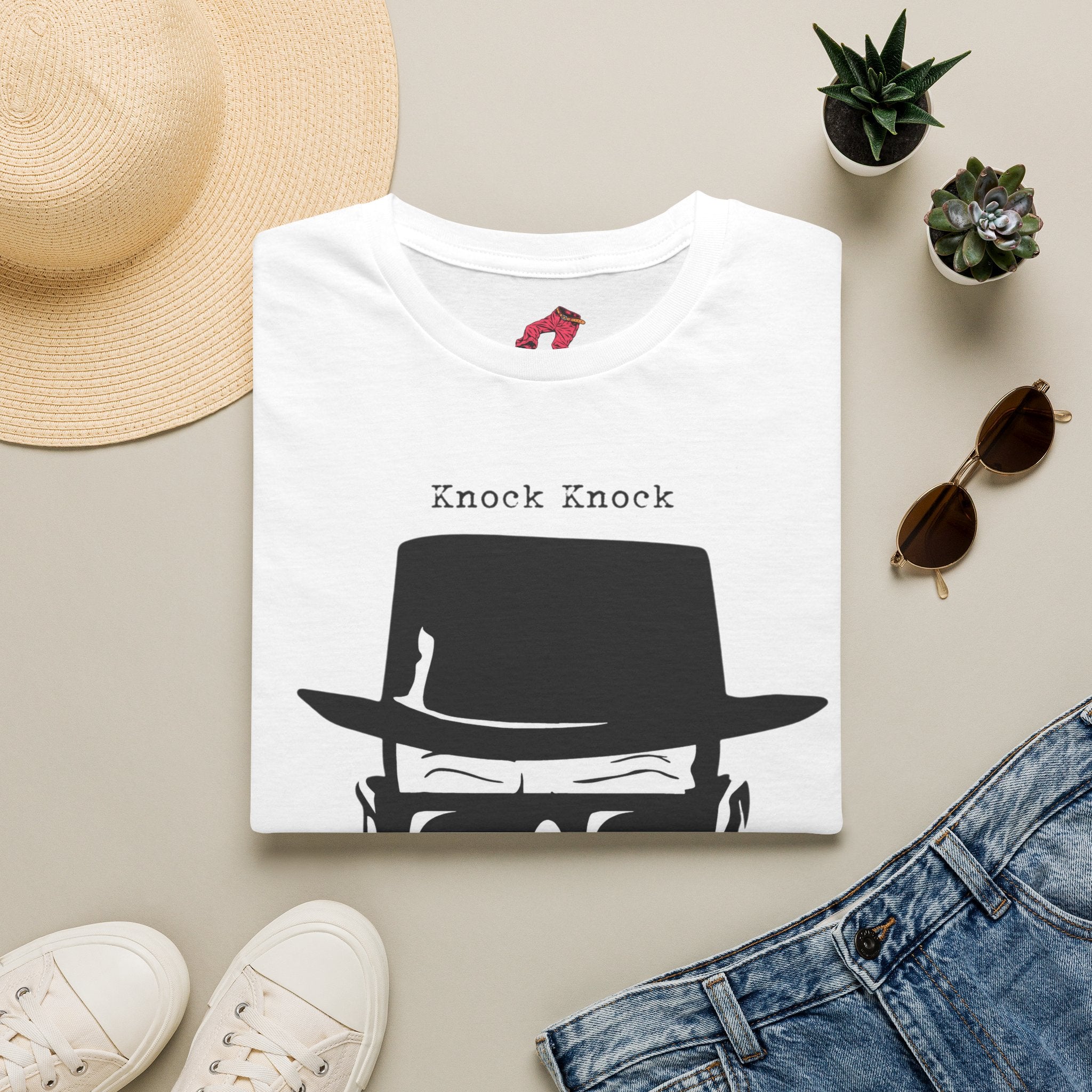 Knock Knock — Funny Crime Drama Parody T-Shirt