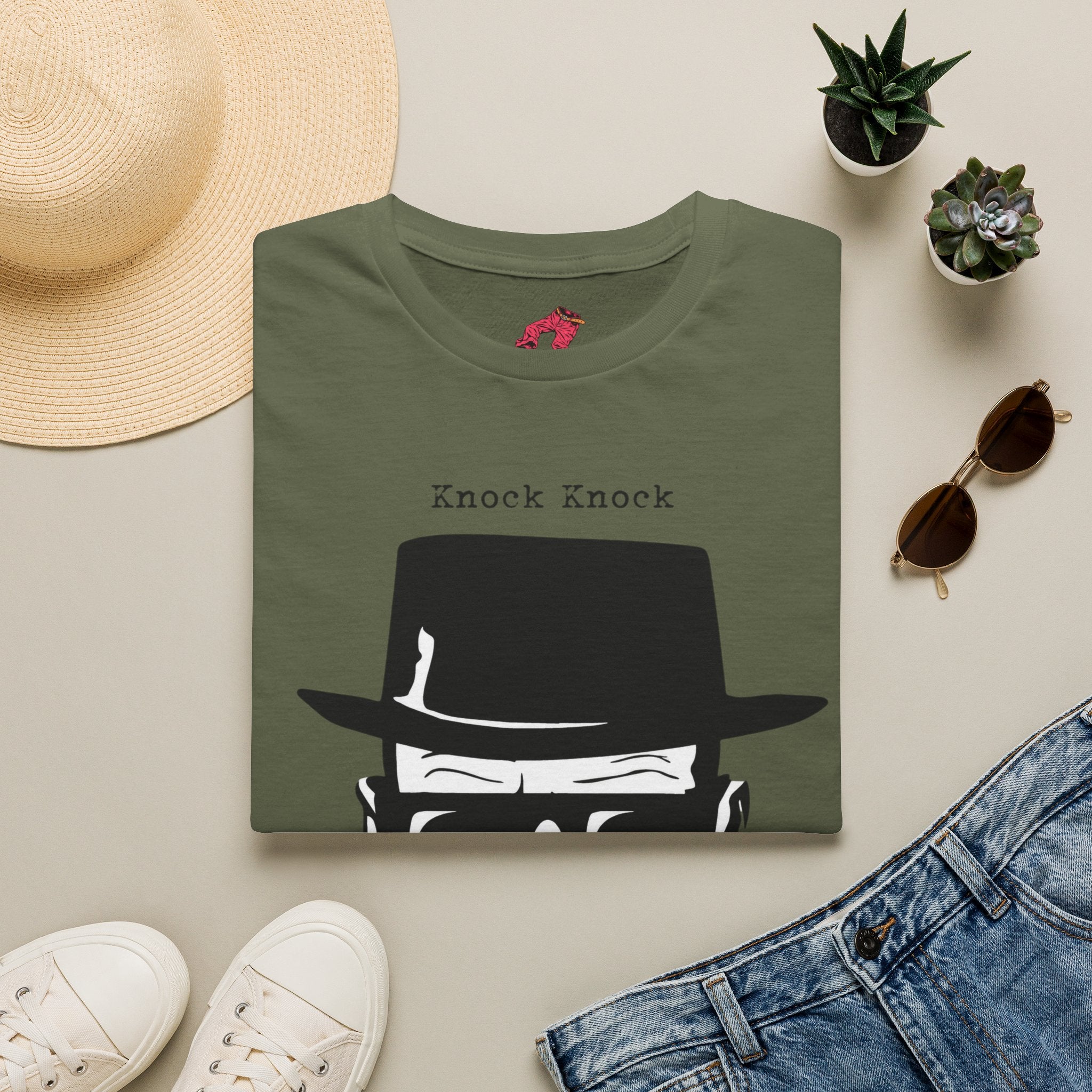 Knock Knock — Funny Crime Drama Parody T-Shirt