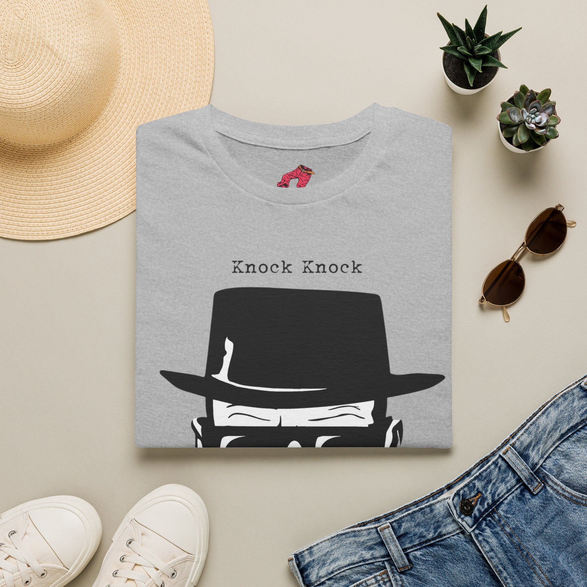 Knock Knock — Funny Crime Drama Parody T-Shirt