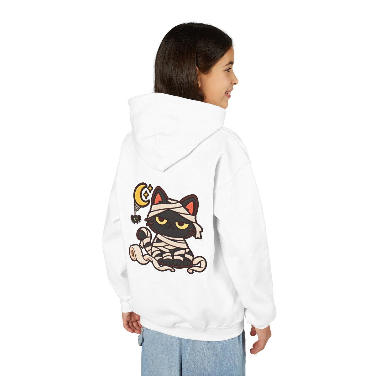 Unimpressed Halloween Cat - Mummy Hoodie