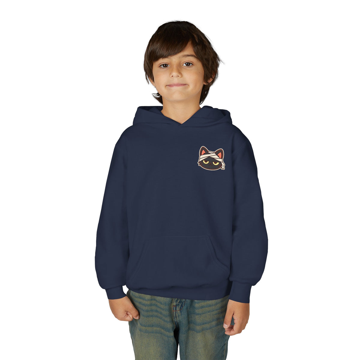 Unimpressed Halloween Cat - Mummy Hoodie