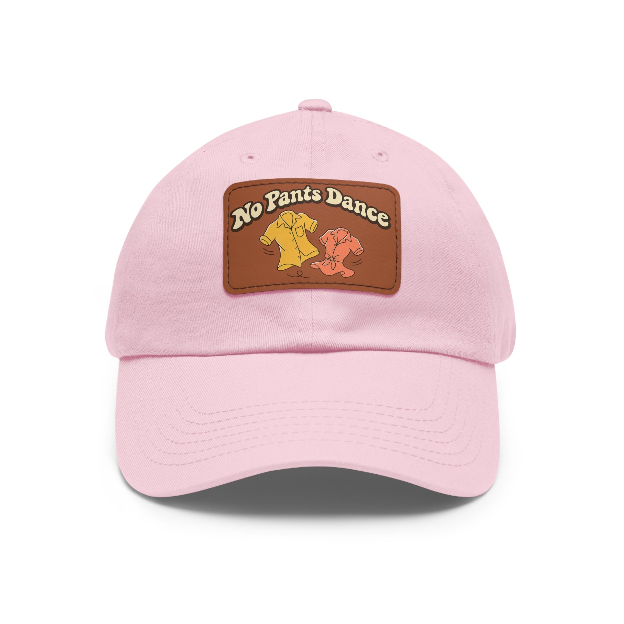 No Pants Dance — Leather Patch Baseball Cap