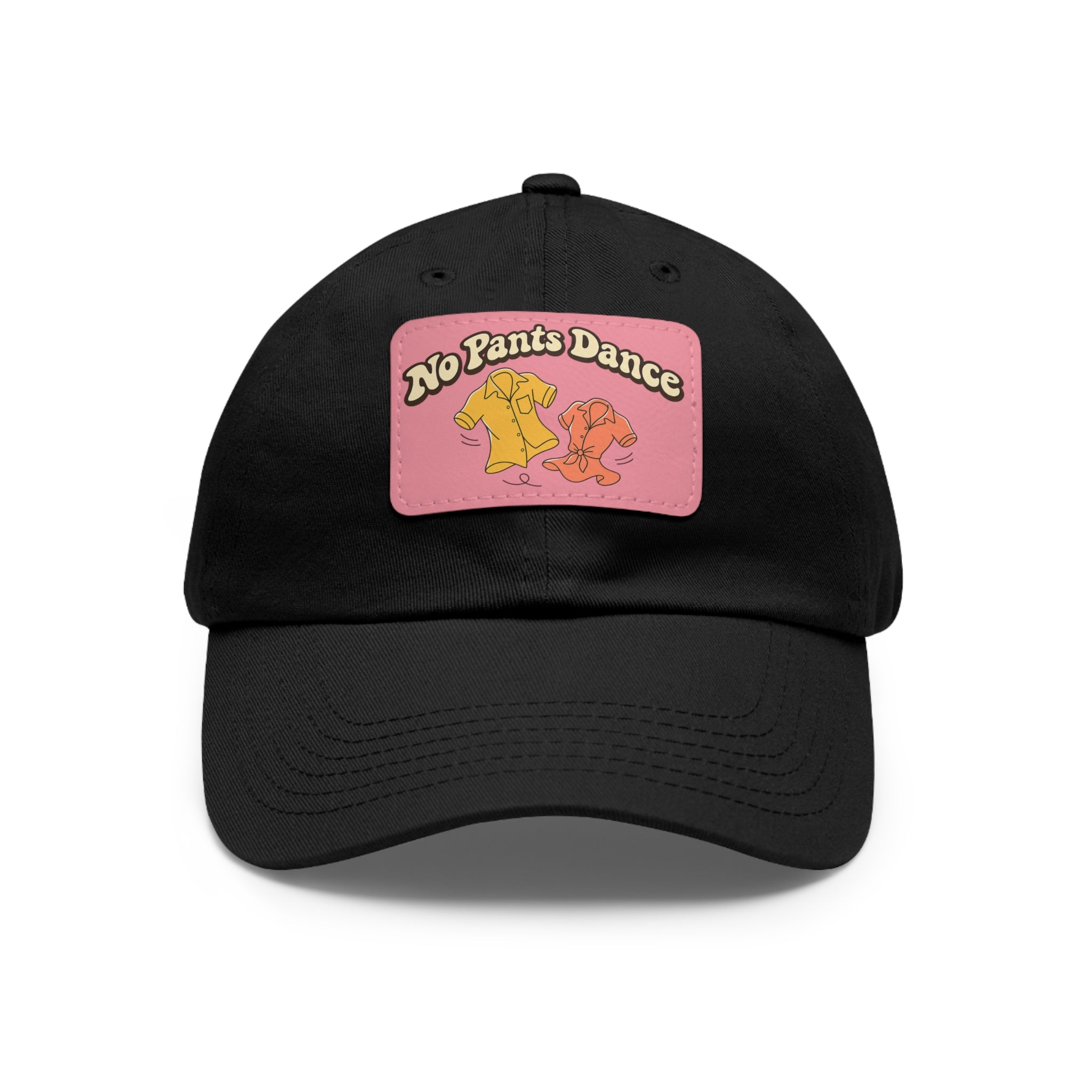 No Pants Dance — Leather Patch Baseball Cap