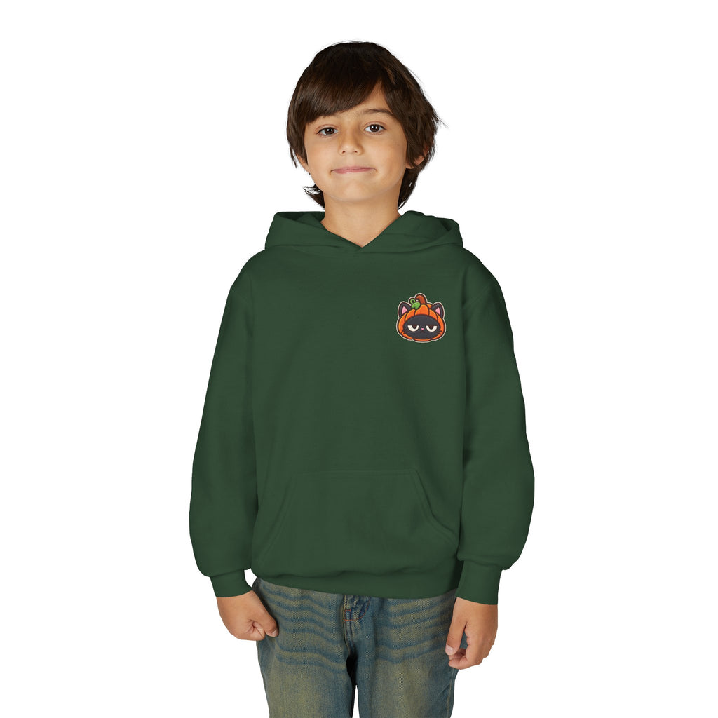 Unimpressed Halloween Cat - Pumpkin Hoodie