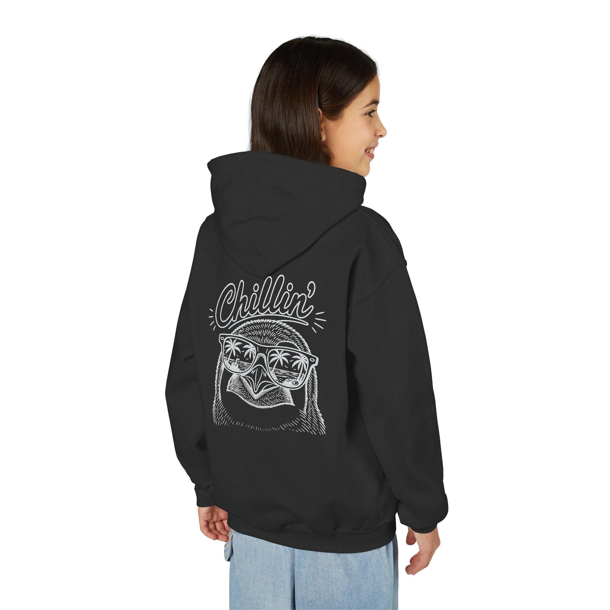 Chillin' Penguin — Funny Youth Hoodie