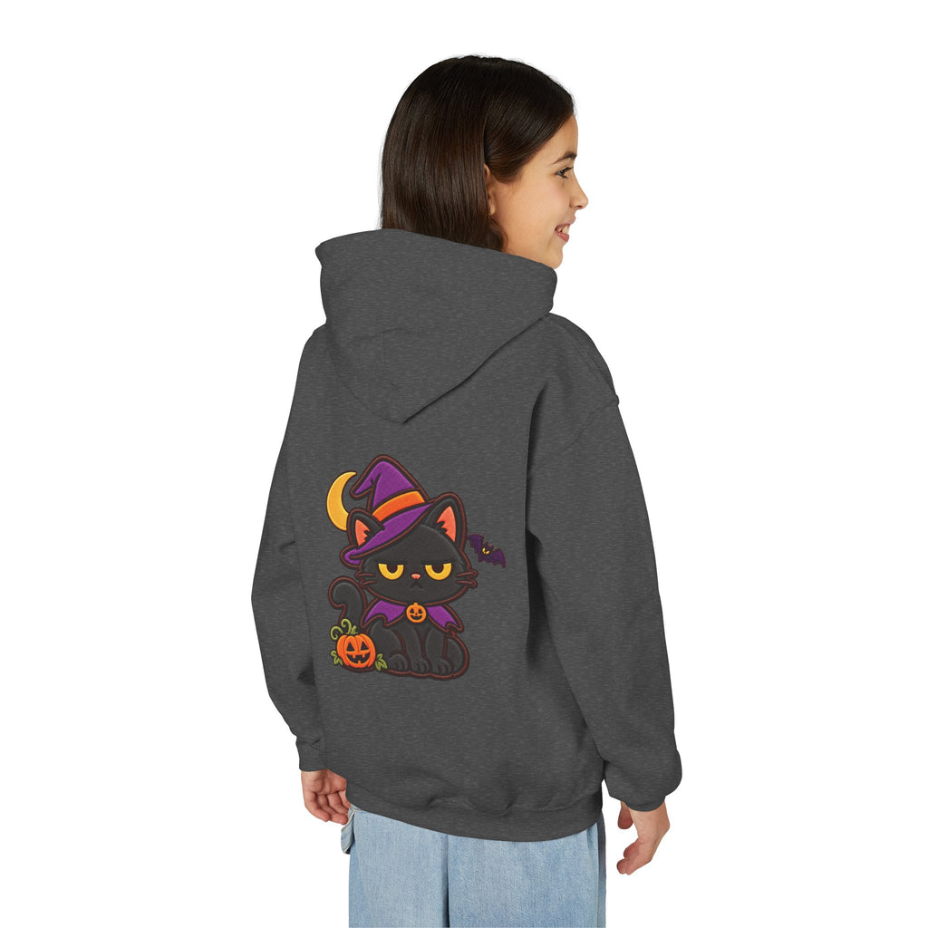 Unimpressed Halloween Cat - Witch Hoodie