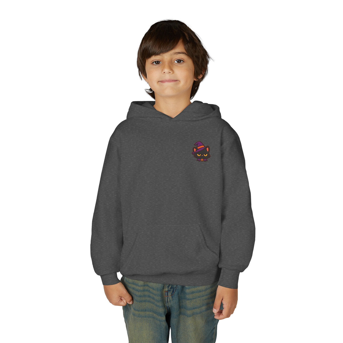 Unimpressed Halloween Cat - Witch Hoodie
