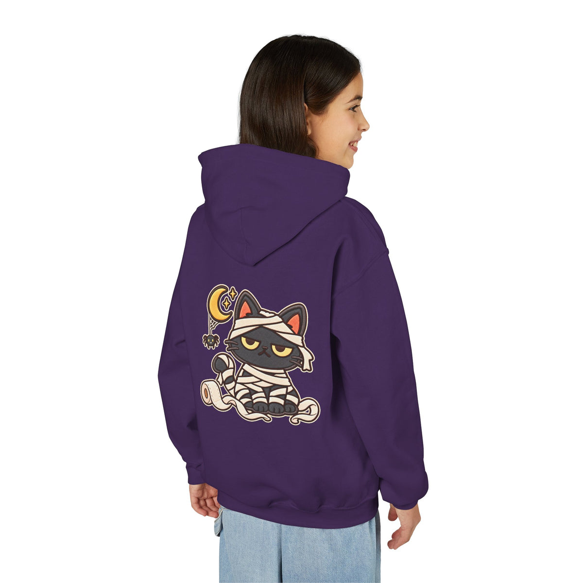 Unimpressed Halloween Cat - Mummy Hoodie