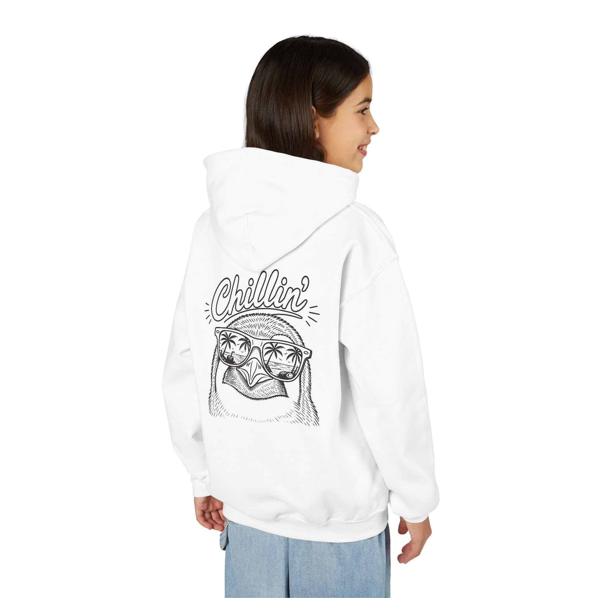 Chillin' Penguin — Funny Youth Hoodie