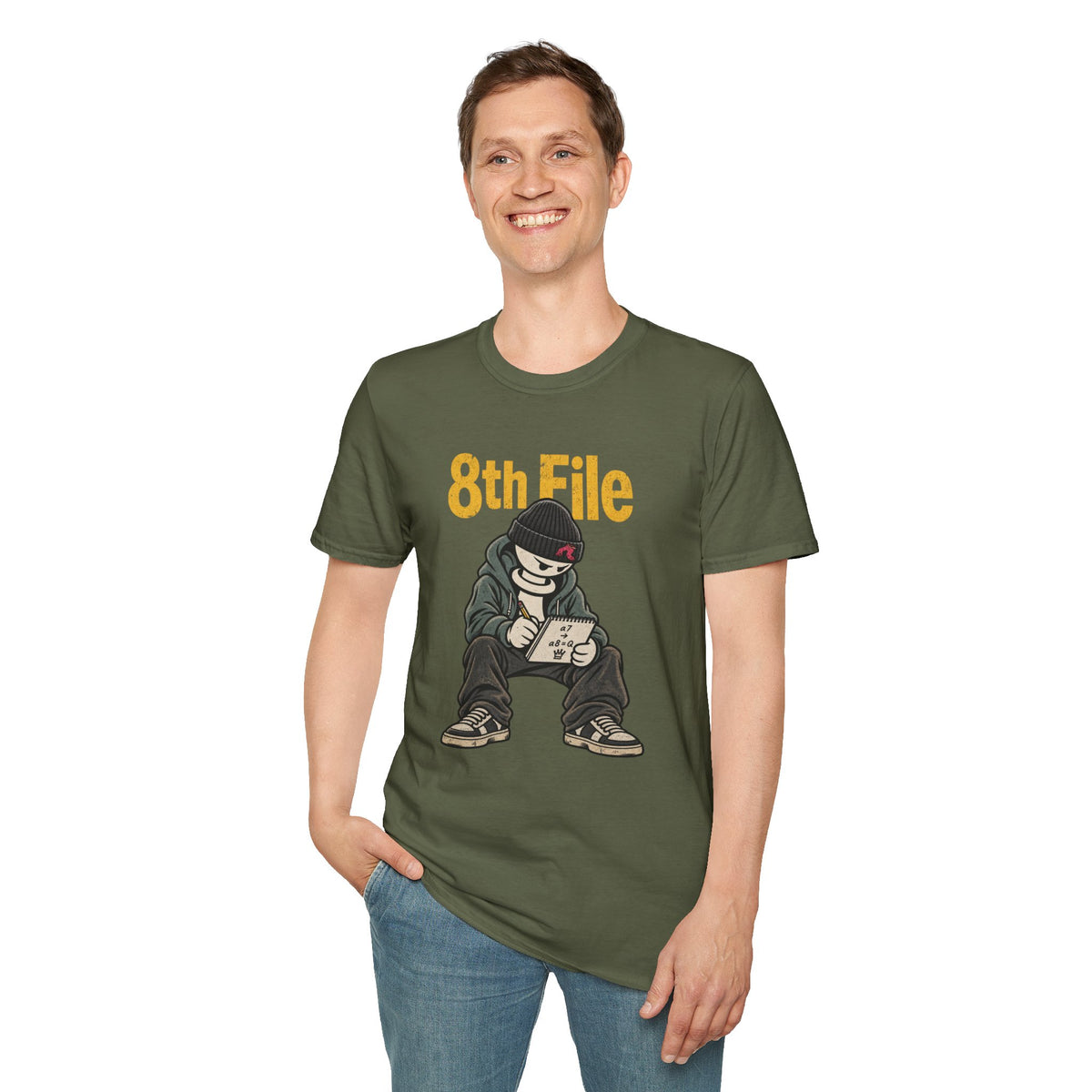 8th File – Funny Chess Pawn Promotion Graphic T-Shirt