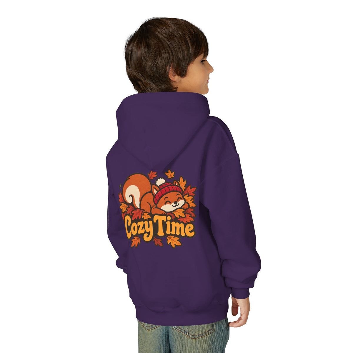 Cozy Time – Cute Squirrel Autumn Kids T-Shirt