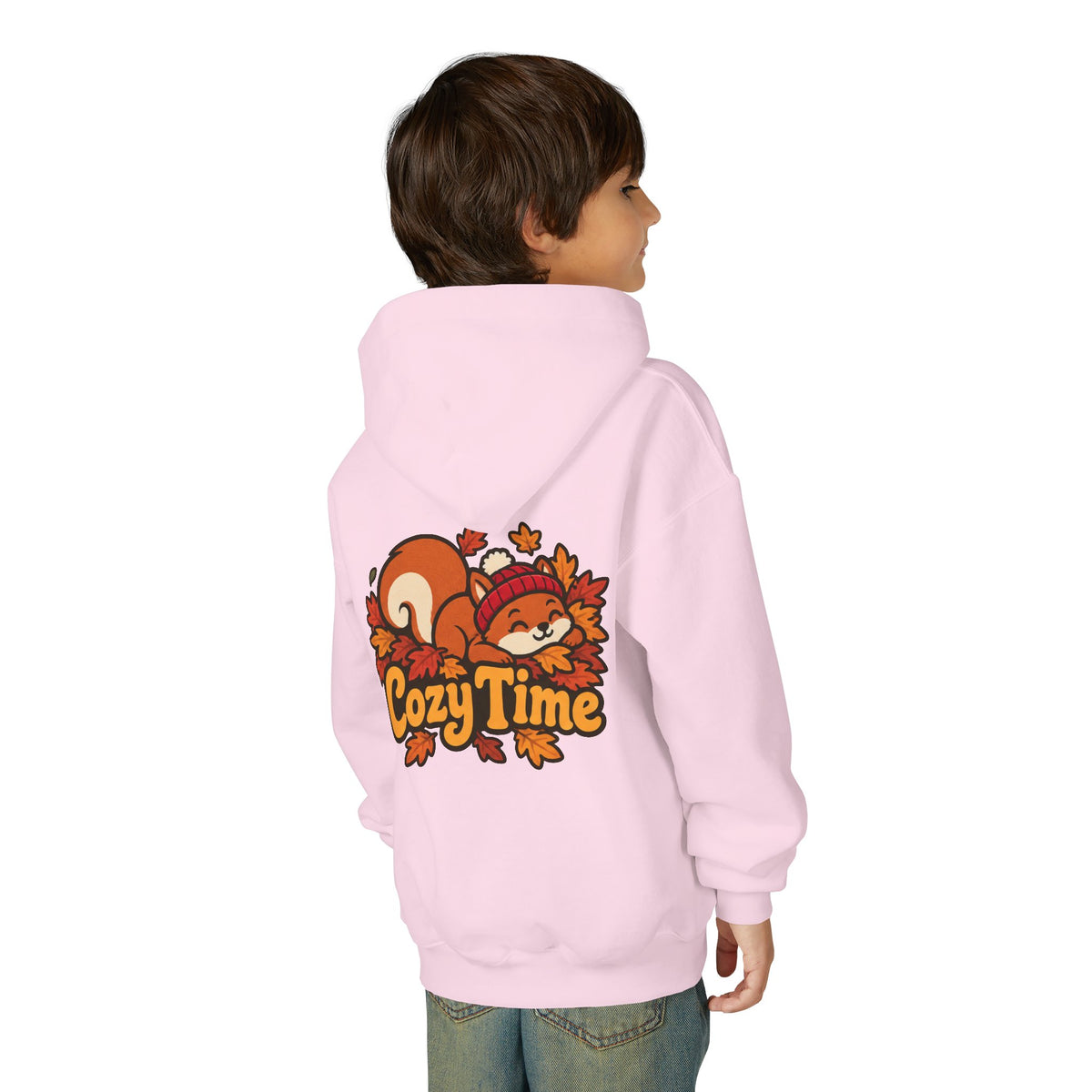 Cozy Time – Cute Squirrel Autumn Kids T-Shirt