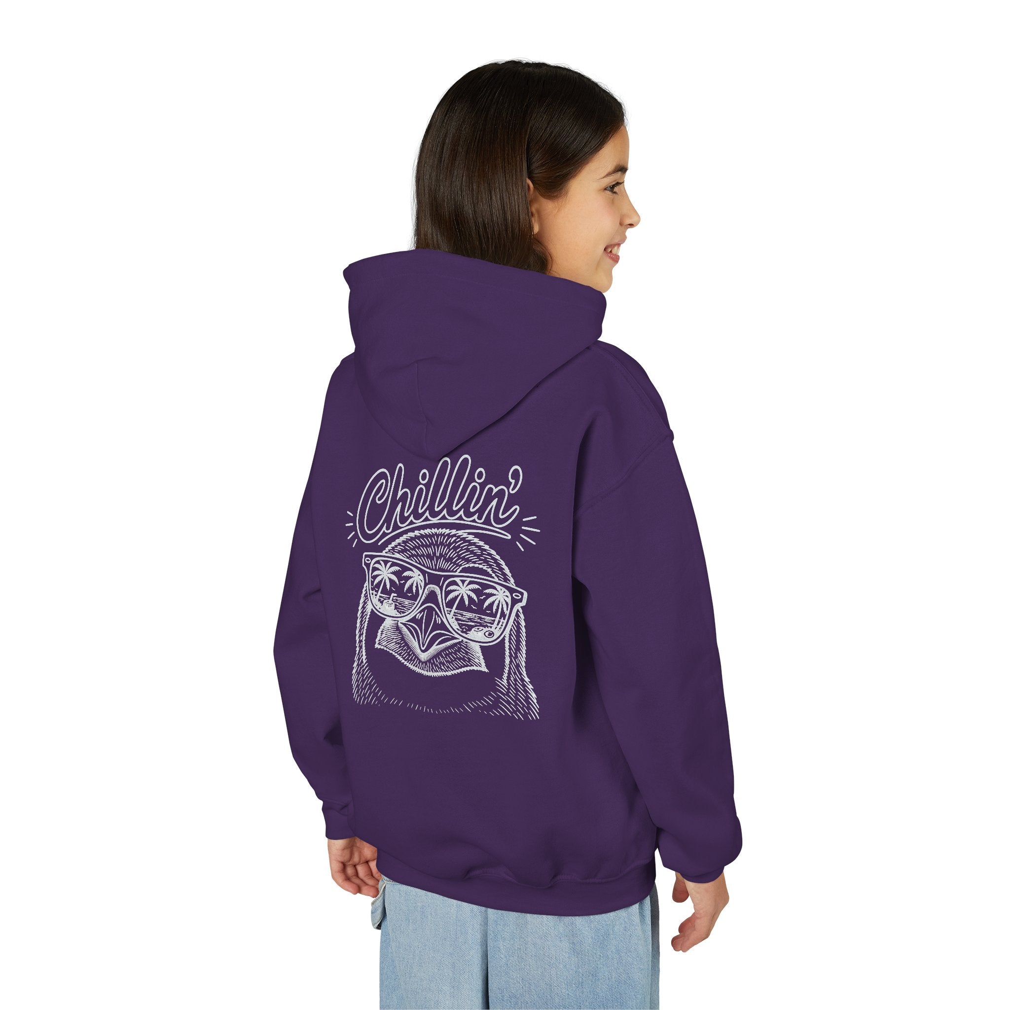 Chillin' Penguin — Funny Youth Hoodie