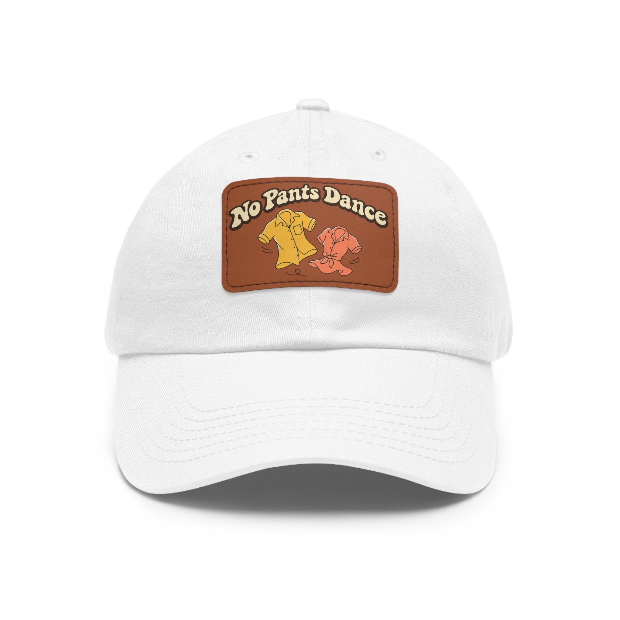 No Pants Dance — Leather Patch Baseball Cap