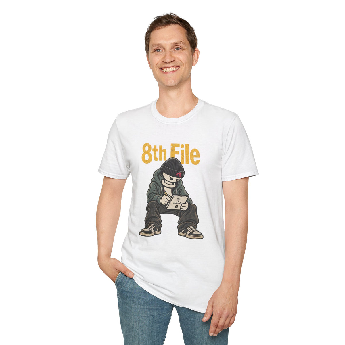 8th File – Funny Chess Pawn Promotion Graphic T-Shirt