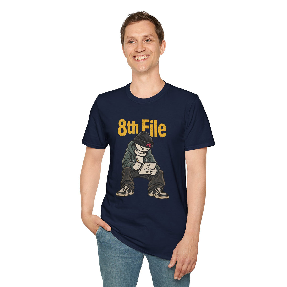 8th File – Funny Chess Pawn Promotion Graphic T-Shirt