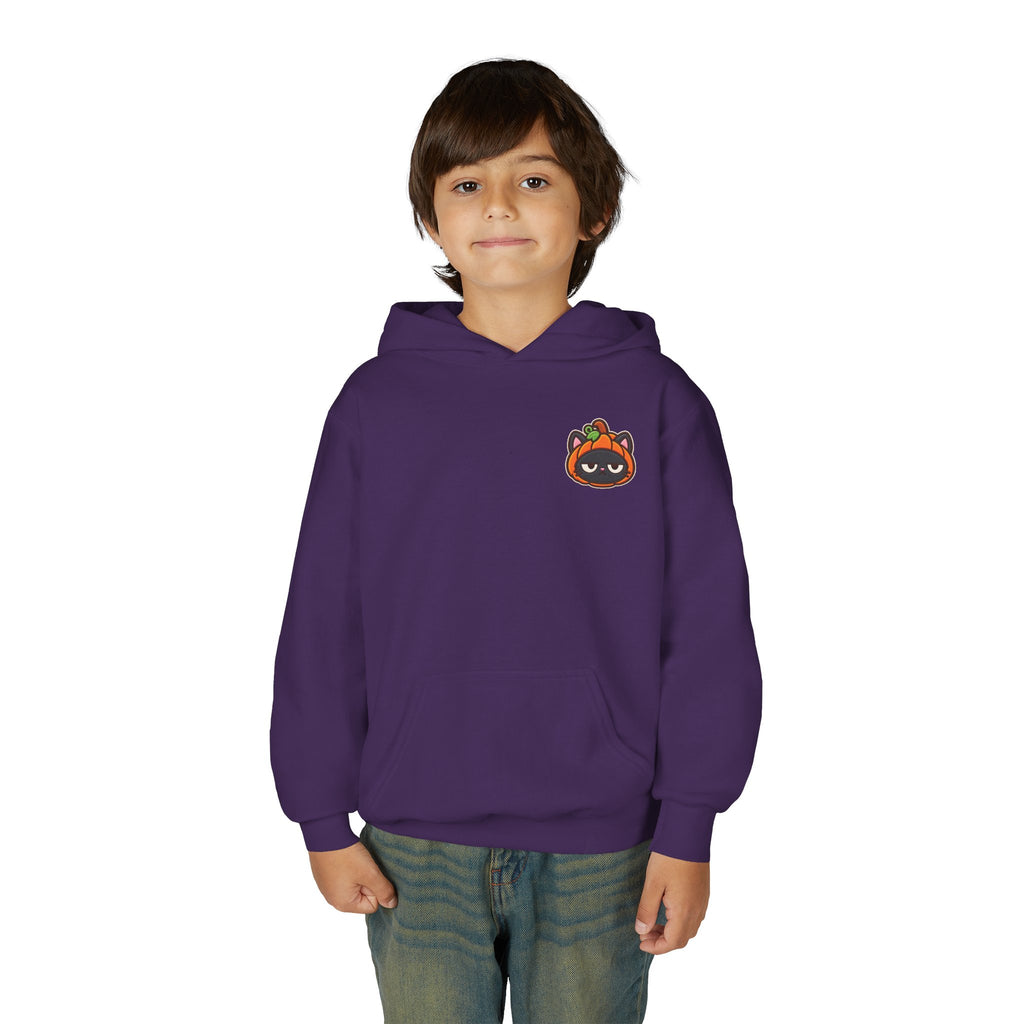 Unimpressed Halloween Cat - Pumpkin Hoodie