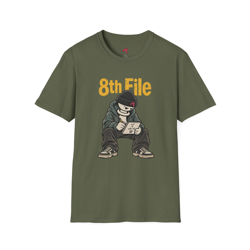 8th File – Funny Chess Pawn Promotion Graphic T-Shirt