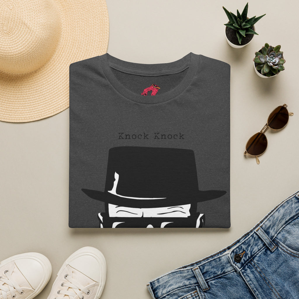 Knock Knock — Funny Crime Drama Parody T-Shirt