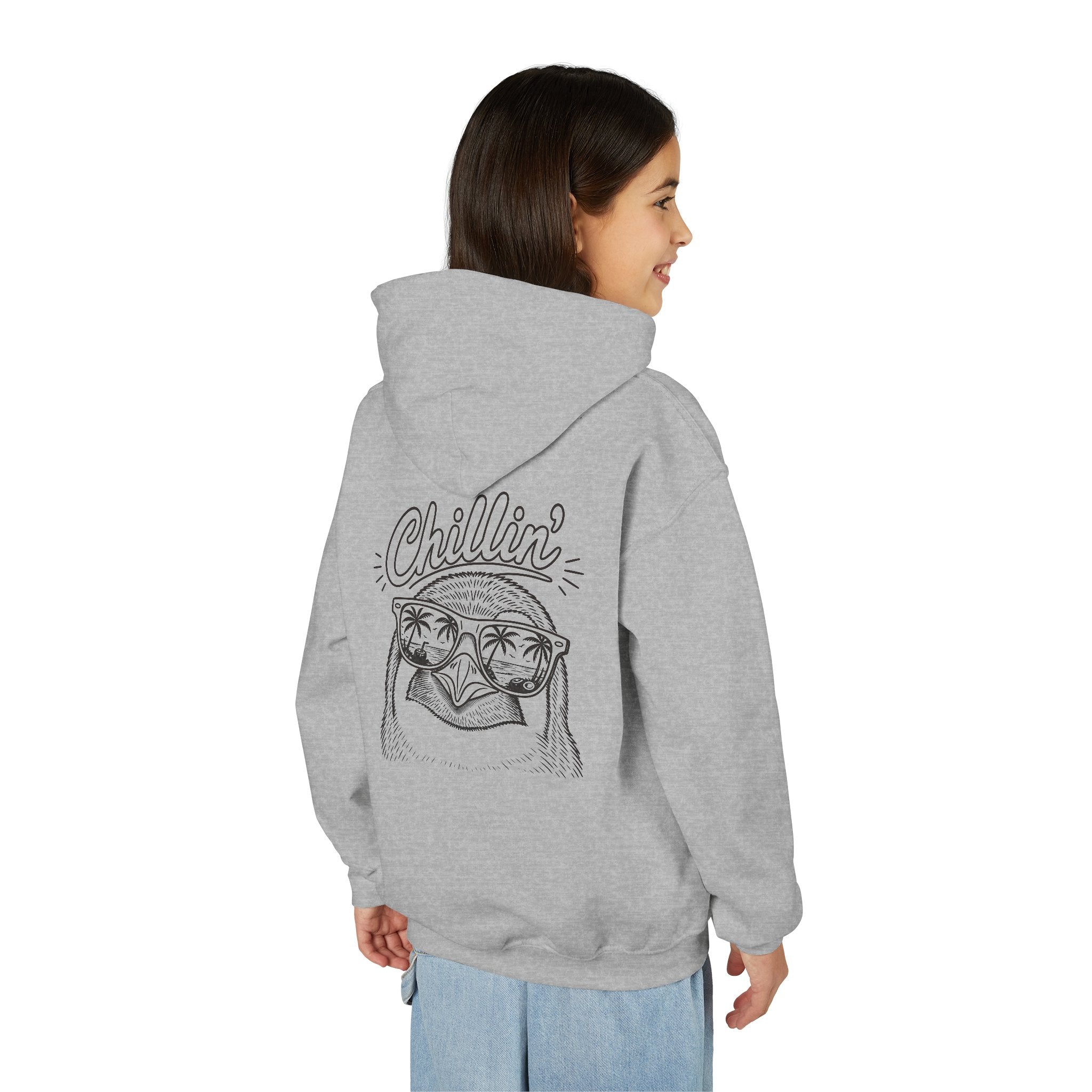 Chillin' Penguin — Funny Youth Hoodie
