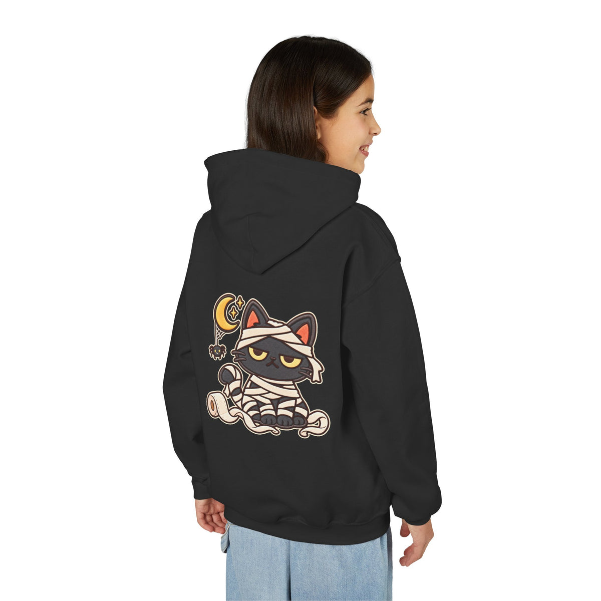 Unimpressed Halloween Cat - Mummy Hoodie