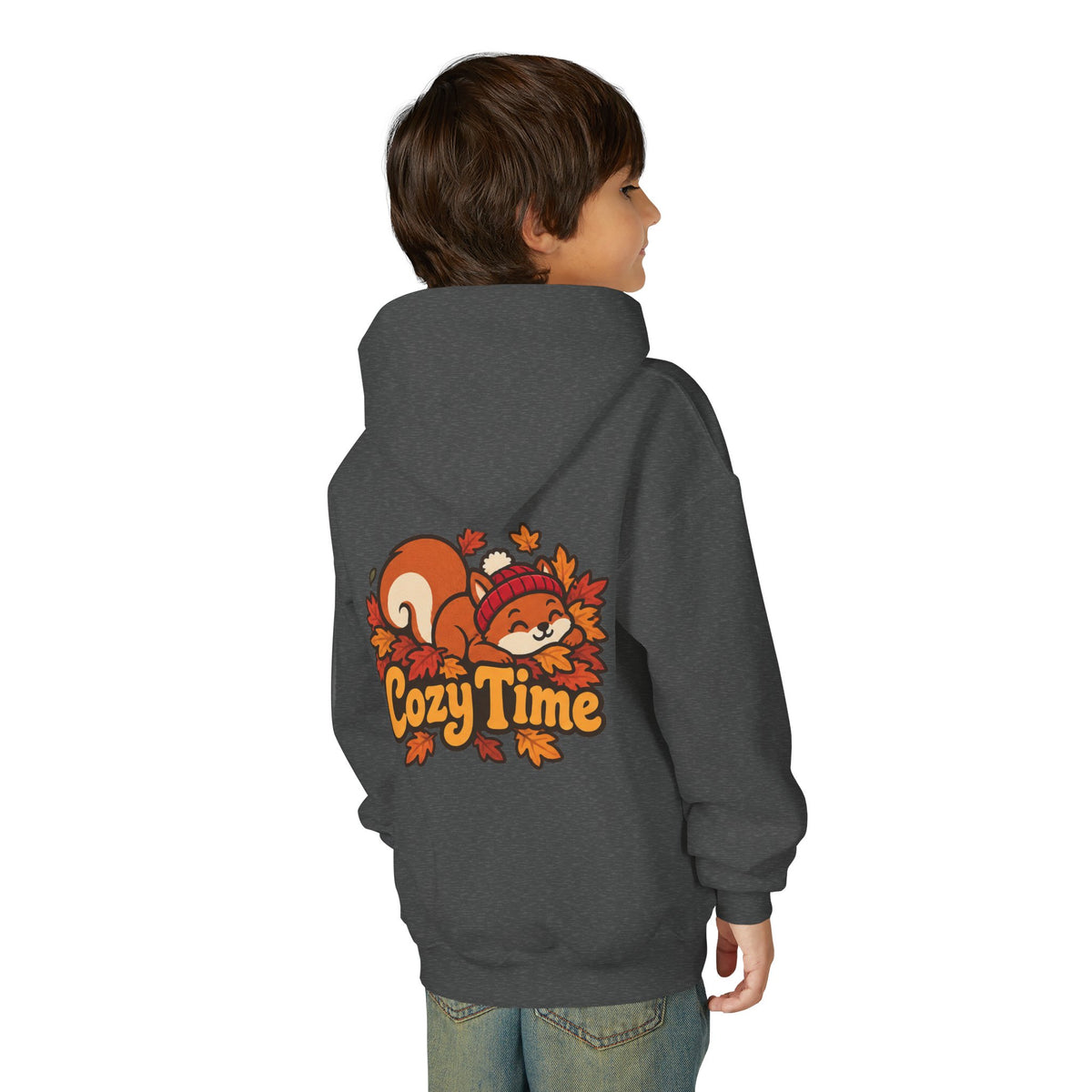 Cozy Time – Cute Squirrel Autumn Kids T-Shirt