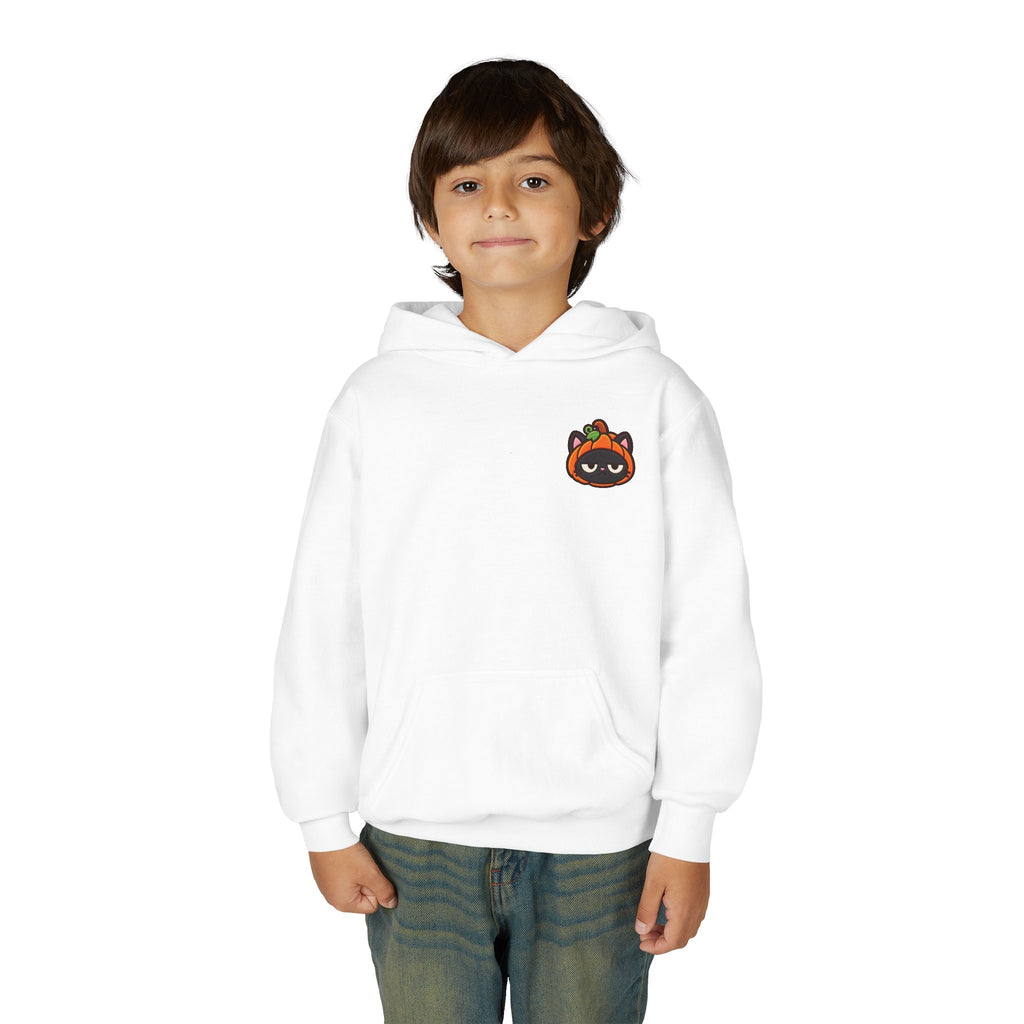 Unimpressed Halloween Cat - Pumpkin Hoodie