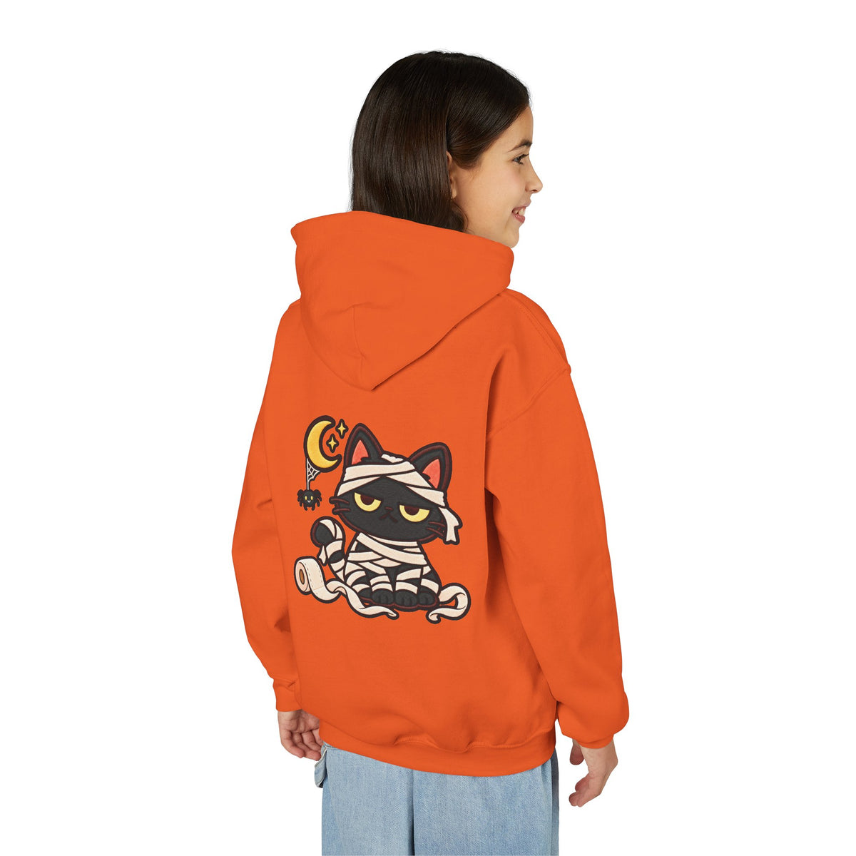 Unimpressed Halloween Cat - Mummy Hoodie