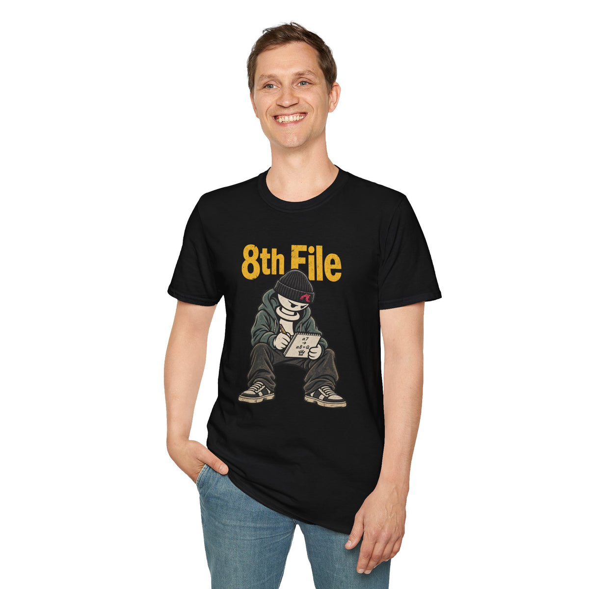 8th File – Funny Chess Pawn Promotion Graphic T-Shirt