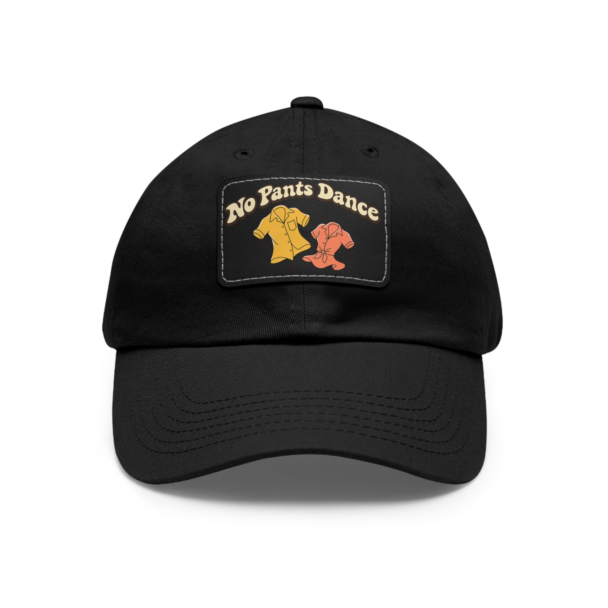 No Pants Dance — Leather Patch Baseball Cap