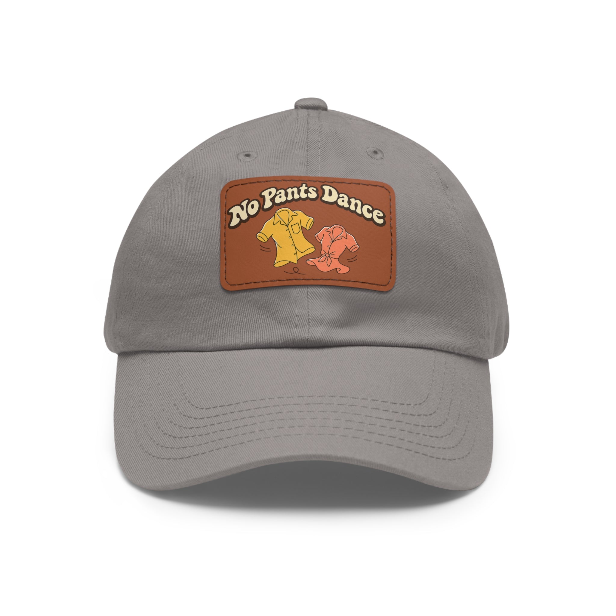No Pants Dance — Leather Patch Baseball Cap