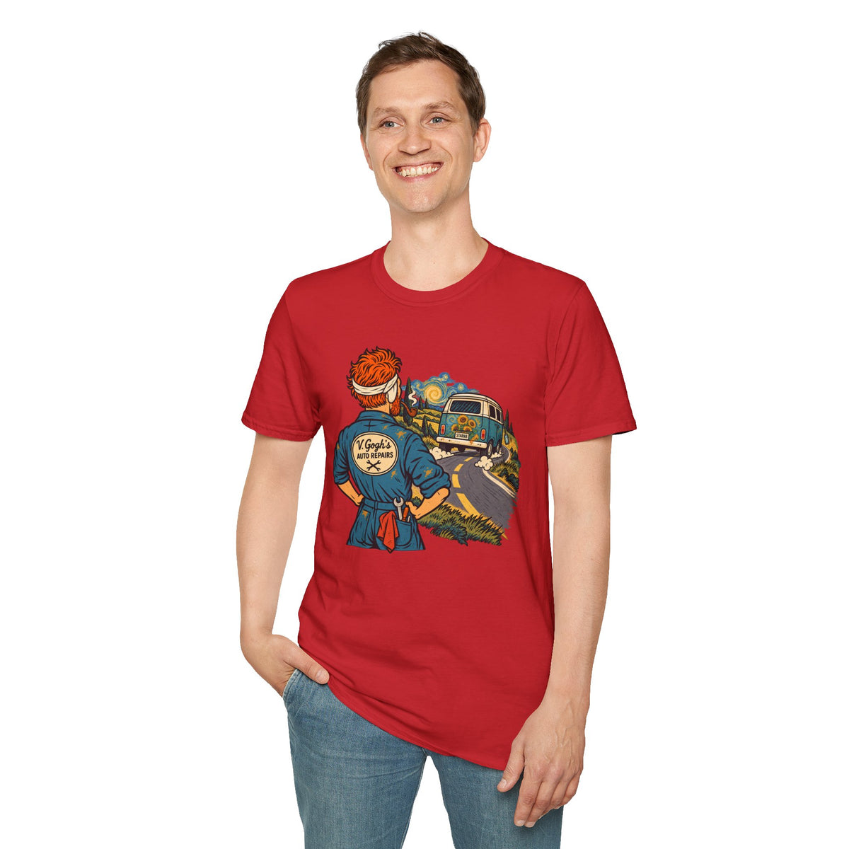 Original Van Gogh or Van Go – Funny Art Mechanic Graphic T-Shirt