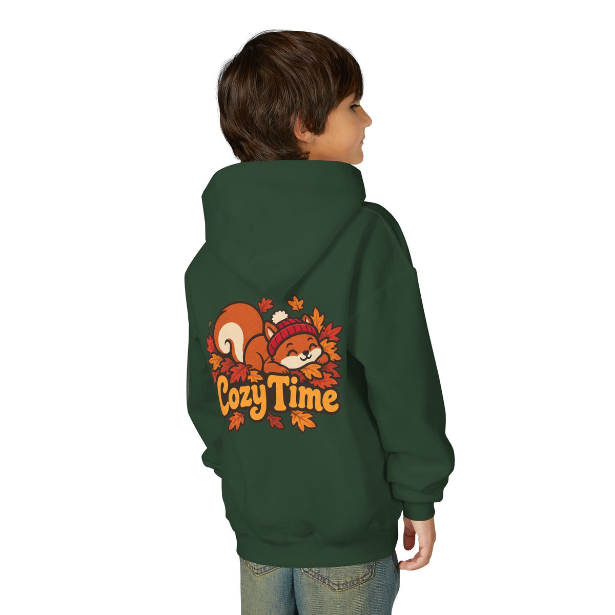 Cozy Time – Cute Squirrel Autumn Kids T-Shirt