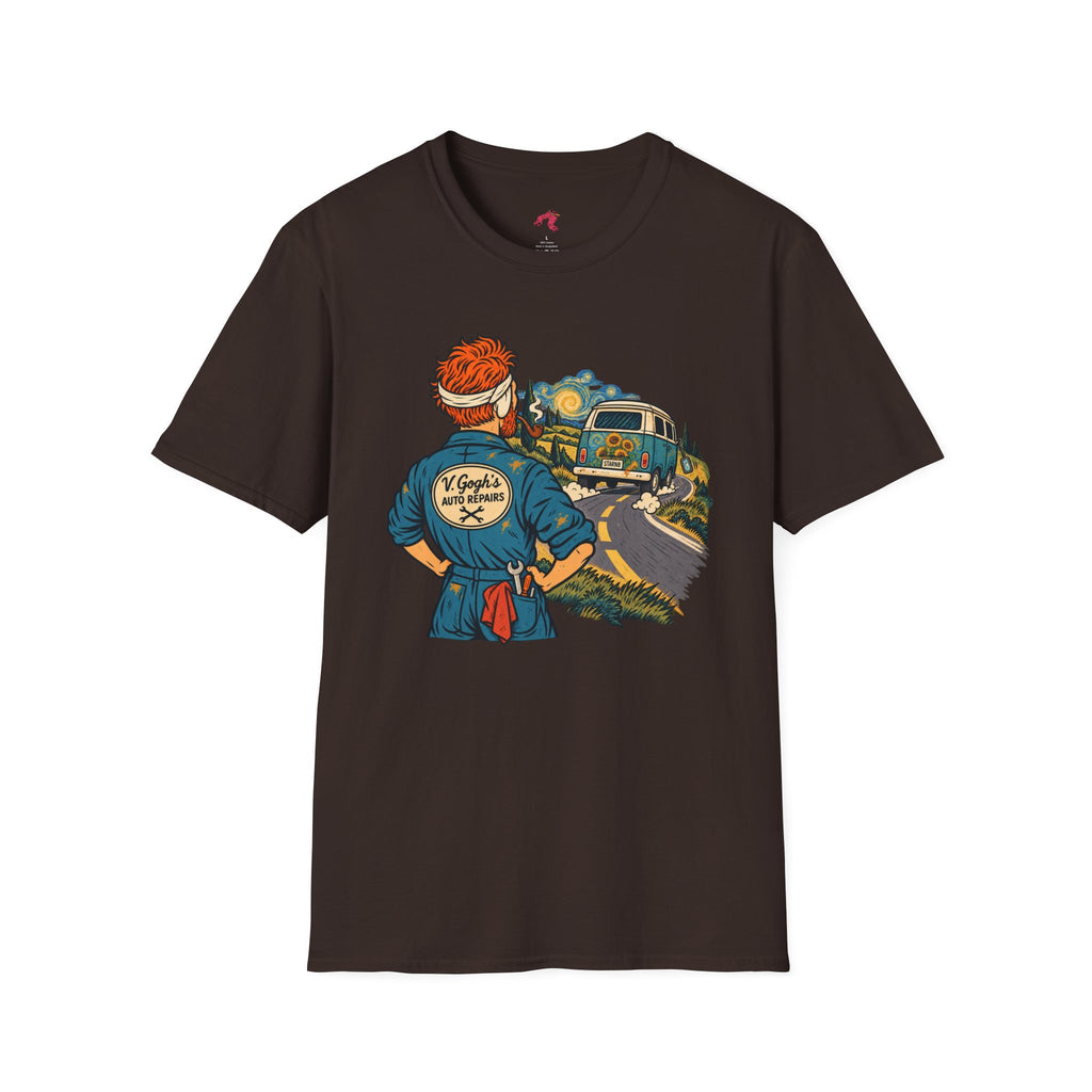 Original Van Gogh or Van Go – Funny Art Mechanic Graphic T-Shirt