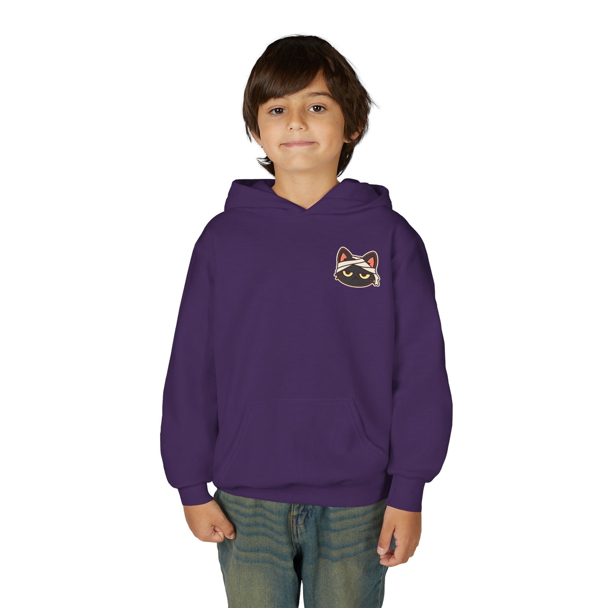 Unimpressed Halloween Cat - Mummy Hoodie