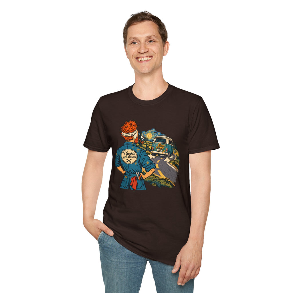 Original Van Gogh or Van Go – Funny Art Mechanic Graphic T-Shirt