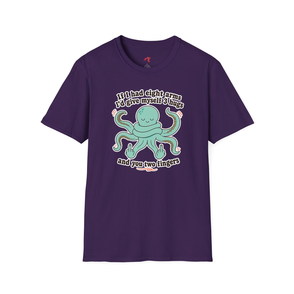 3 Hugs 2 Fingers - Sassy Octopus T-Shirt