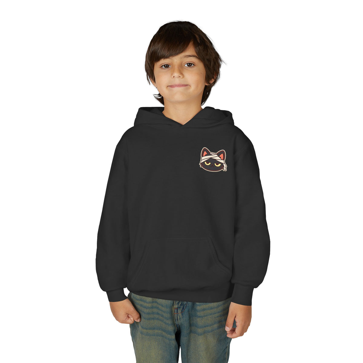 Unimpressed Halloween Cat - Mummy Hoodie