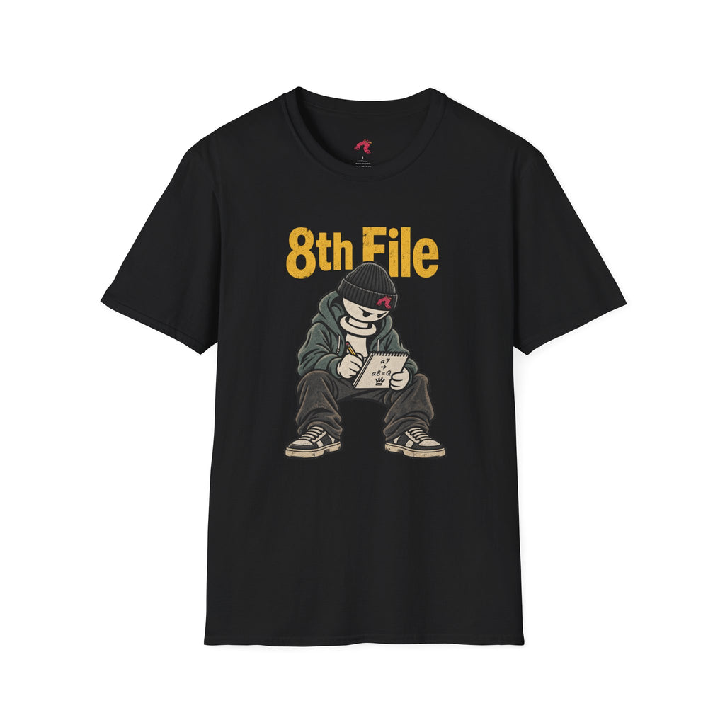 8th File – Funny Chess Pawn Promotion Graphic T-Shirt