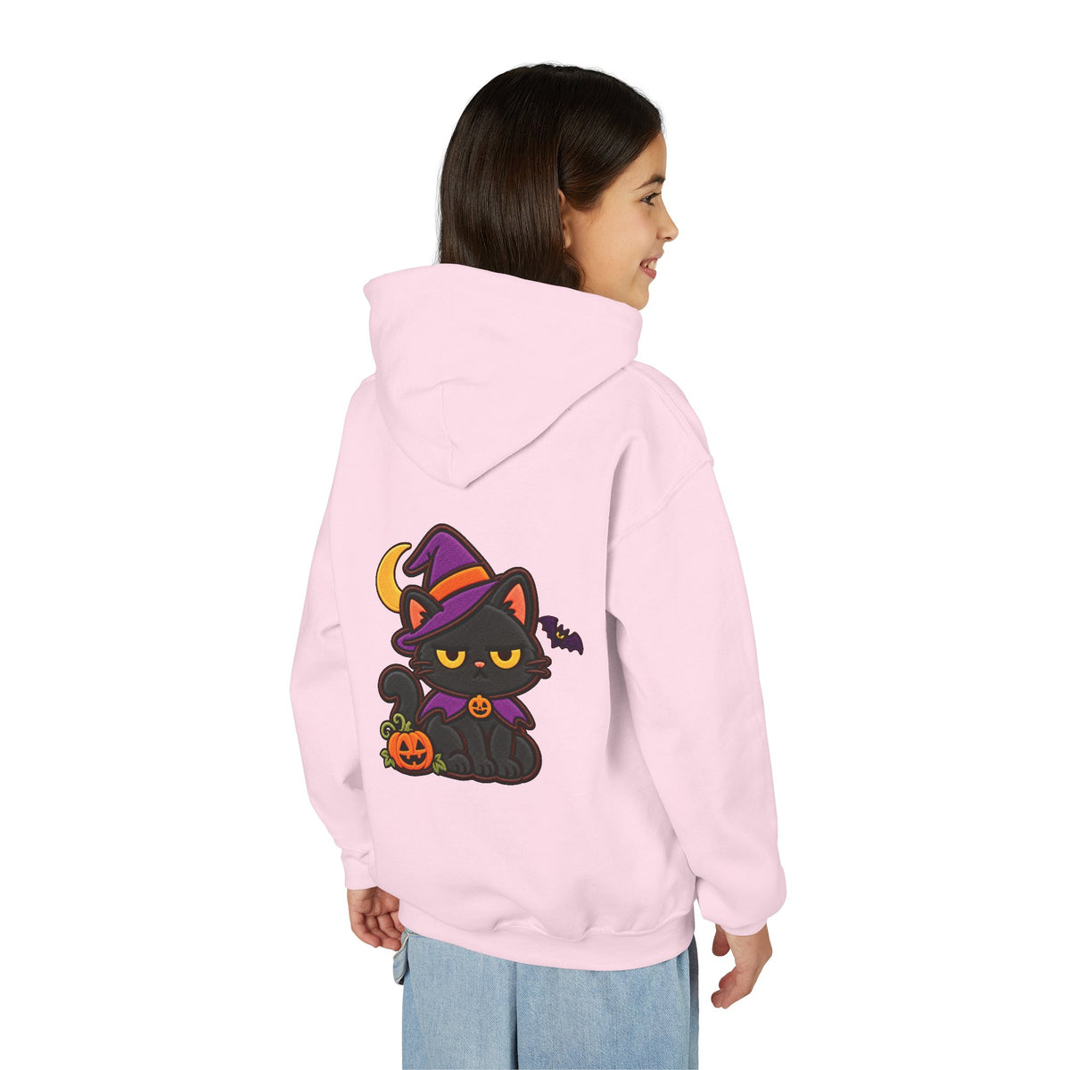 Unimpressed Halloween Cat - Witch Hoodie