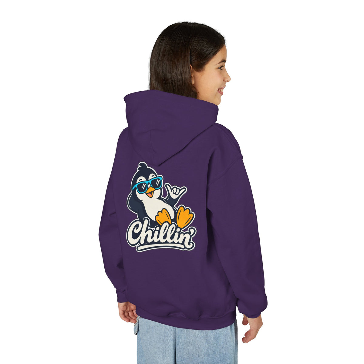 Chillin' 2 Penguin — Funny Youth Hoodie