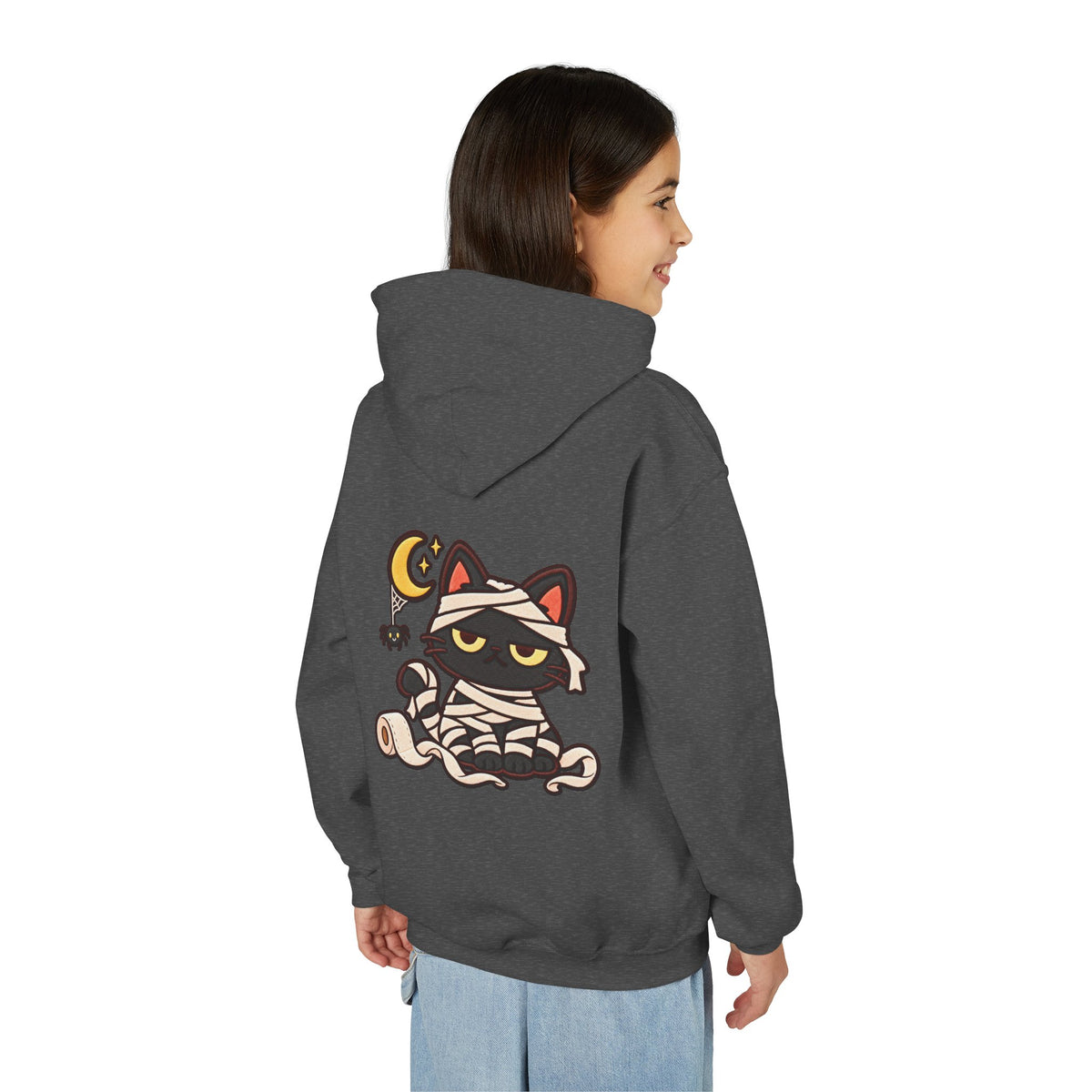 Unimpressed Halloween Cat - Mummy Hoodie