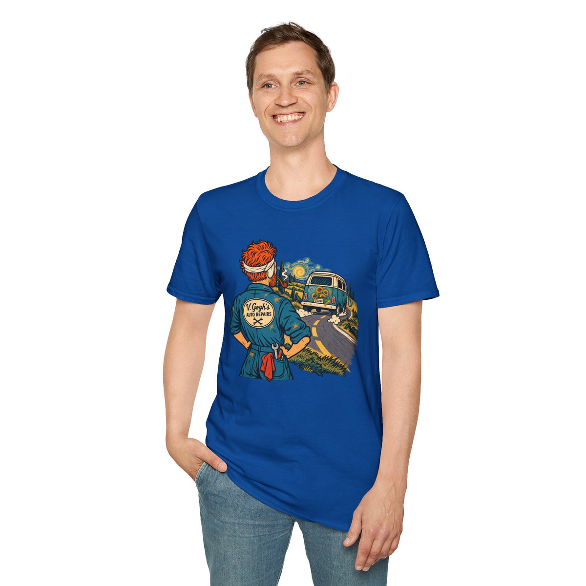 Original Van Gogh or Van Go – Funny Art Mechanic Graphic T-Shirt